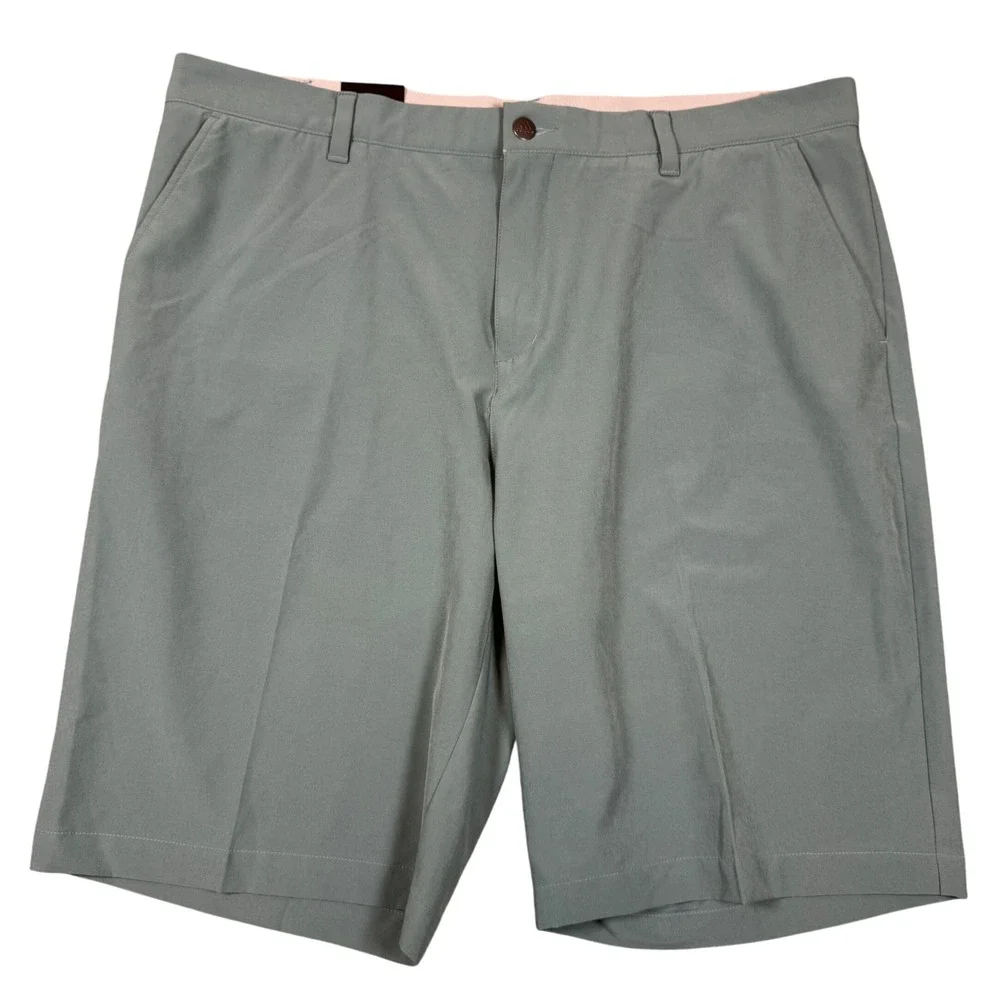 Adidas Mens ULT 365 Short Golf Shorts Size 38 Green Flat Front Chinos‎